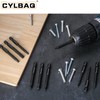 Pack of 10 Square Screwdriver Bits 60 mm, CYLBAQ Hex