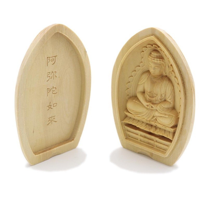 Kurita Fine Buddha Statue [Protection Honchou] Amida Nyorai Lotus Shaped