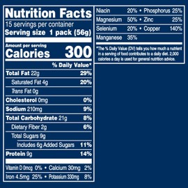 Planters Cashews Super Tube Nuts, Honey Roasted, 15-Count, 2-Ounce