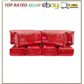 Camay Classic Bar Soap Rose Essence 8-Pack of 4.41 Oz Each Soap 8 Bar Soaps.
