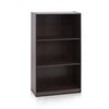 Furinno Furinno Basic 3-Tier Bookcase Storage Shelves, Dark Brown