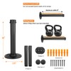 Home Expert 6 Inch Black Industrial Pipe Floating Clothing Rack