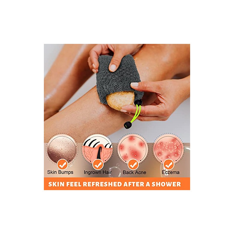 MIG4U Bolsa de Jabón Exfoliante para Ducha 2 Piezas -