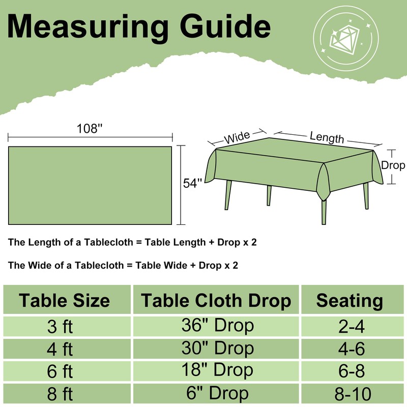 misaya 12 Packs Buffalo Disposable Table Cloth, 54 x 108