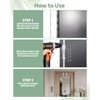 OXDFK 4 PCS Over The Door Mirror Hanger, Adjustable Door