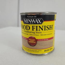 Minwax 260 Pickled Oak Wood Finish Oil-Based Wood Stain 1/2 Pint. New