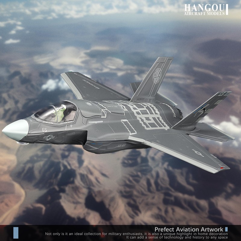 HANGOU 1/72 F-35B Lightning II (flight mode) military model aircraft
