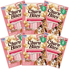 INABA Churu Bites Natural Dog Treat - Soft Baked Chicken Filled with Churu Puree