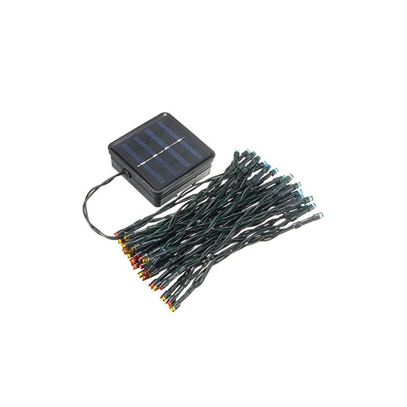 100 LED Garden Solar String Light Multi-Colour Fairy Outdoor 10m