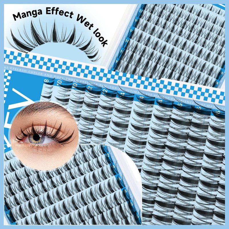 Fairy Lash Clusters Kit Manga Lash Extension Kit Invisible Band