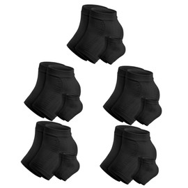 FOMIYES 5sets Comfortable Heel Socks for Dry Cracked Feet Moisturizing Heel Support Sleeves Raw Edge Non Slip Gel Cracking Preventing Foot Sleeves 2pairs*5