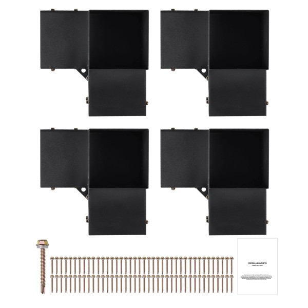 Unbranded 6''x6'' Pergola Bracket Kit inner 5.6x5.6 3-Way Woodworks DIY