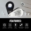 10x Jewelers Loupe Magnifier with UV & LED Lights, 22mm