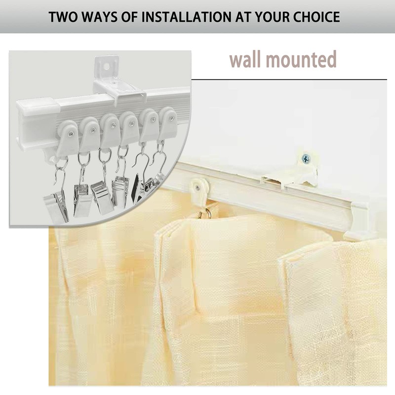Curtain Track Accessories for Flexible Curtain Track, Bendable Curtain Track
