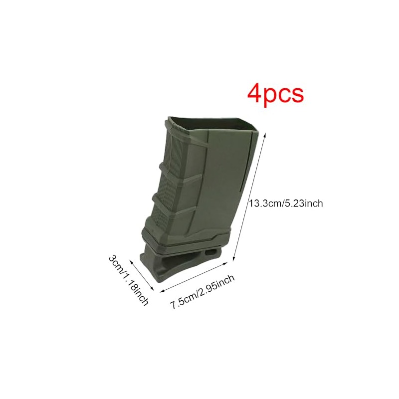 4-Pack Magazine Speed Loader, Quick Draw Rubber Assist Puller Holster