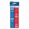 Unique US Patriotic Nail Stickers | Red & Blue Pcs,