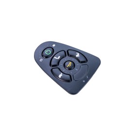 AlveyTech Keypad with Actuator Buttons for the 5-Key Dynamic Shark DK-REMD11 and MK5 SPJ+ Joysticks - Power Chair Joystick Remote Controller Rubber Pad (82675/1165093 / PLSINDV1265 / MBC-GLA80842)