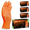 Progrip Orange Disposable Gloves, Extra Strong, Nitrile Gloves, M, 2