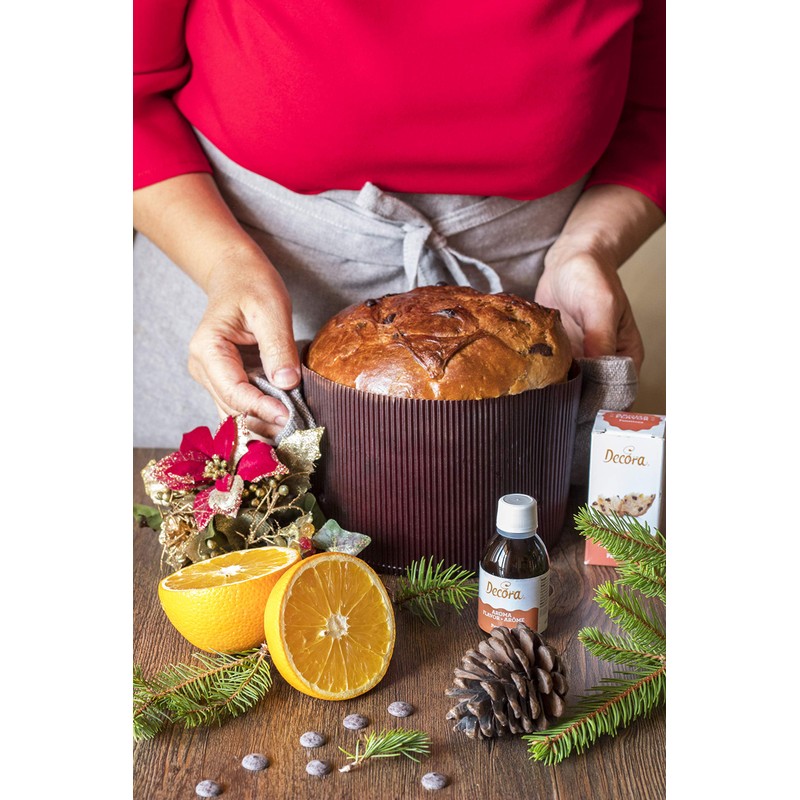 Decora 0320162 5-PACK PANETTONE PAPER BAKING TRAYS 500 G