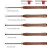 IMOTECHOM 5-Pieces Carbide Tipped Woodturning Tools Lathe Chisel Set with
