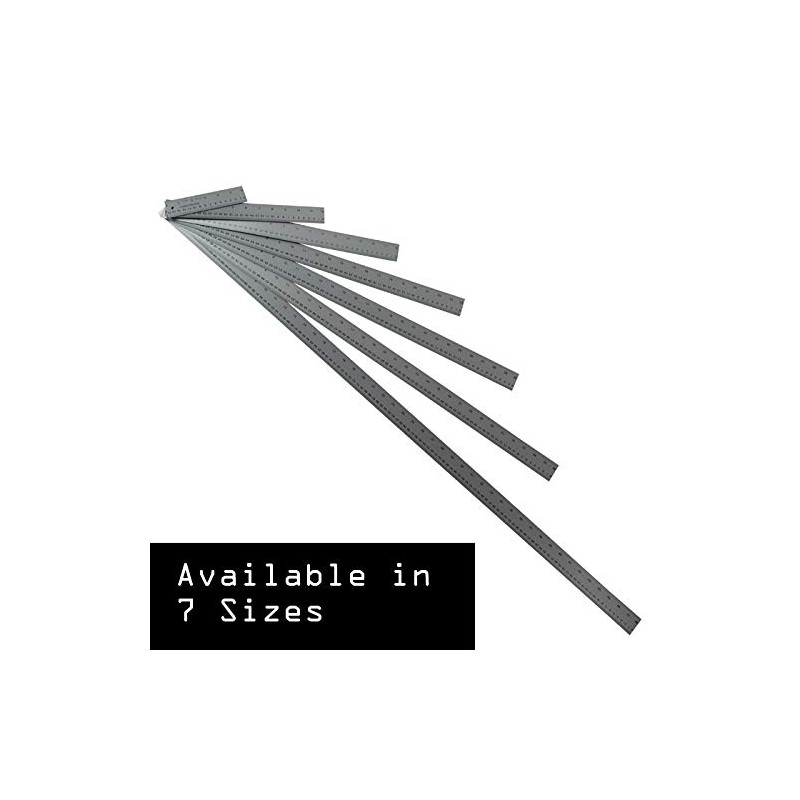 Ludwig Precision Non-Slip Backed Aluminum Straight Edge Ruler, 12-INCH, Silver