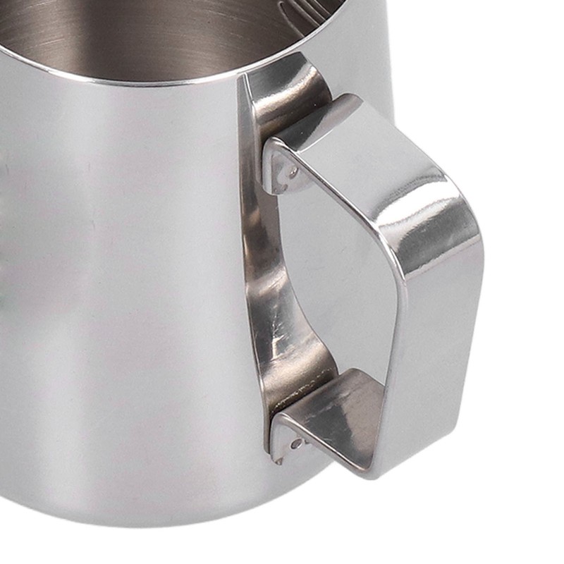 Milk Frother Cup 380ml 304 Stainless Steel High Durability Multifunctional
