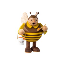 Richard Glässer Seiffen Incense Smoker Bee 15 cm High Original Ore Mountains