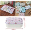 Ximimark 4Pcs Mini Flower Tin Trinket Jewelry Coin Box Tinplate