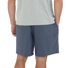 Free Fly Men's Lined Breeze Short 7" Inseam - Quick-Dry Moisture-Wicking Shorts with Boxer Brief Liner Sun Protection UPF 50+ - Blue Dusk II, XX-Large