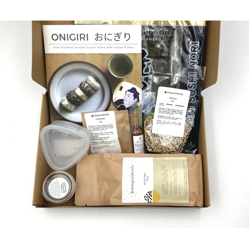 EasyCookAsia Onigiri DIY Set, Japanese Sushi DIY Set, Includes Instructions