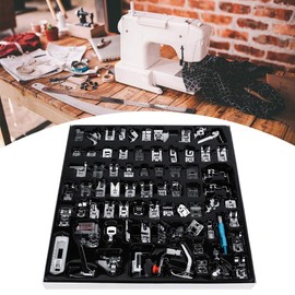 72-Piece Sewing Machine Presser Foot Set, Multifunctional Presser Foot Suit Combination General Presser Foot Set for Singer Teflon Foot Janome AEG Carina W6 Sewing Machines