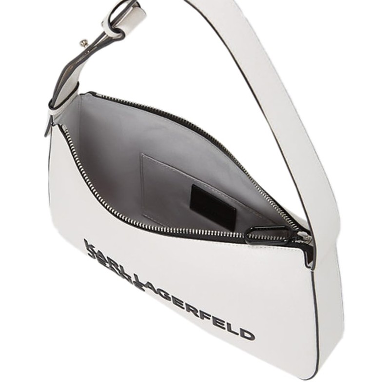 KARL LAGERFELD JEANS Women's Essential Logo Baguette Baguette, White