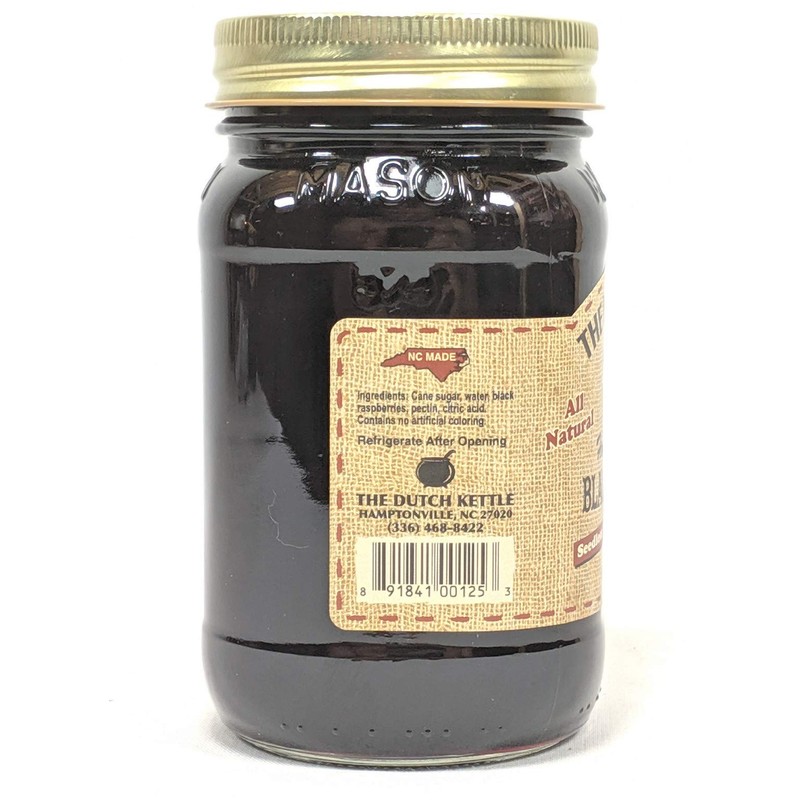 The Dutch Kettle Amish Homemade Style Black Raspberry Seedless Jam