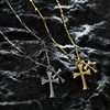Apexillio Cross Necklace Faith Pendant 14K Plated Dainty Chain (Style