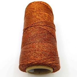 LINHASITA Linhasita Waxed Thread 100g/170 Meters 1mm Polyester Macrame 30 Colors (Copper)