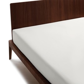 osama home Double Fitted Sheet, 175 x 200 cm, 100% Percale Cotton, OekoTex Certified, Fresh and Breathable, Mattress Protector for Double Bed with Elastic, Fitted Sheet with Corners 30