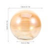 Levemolo Globe Glass Lamp Shade Amber Replacement for Pendant Lamp