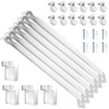 12 Inch Wire Shelf Brackets Set, 6 Wire Rack Support