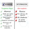 Nitek Nummernschild Informationen aus satiniertem Aluminium 150 mm x 150