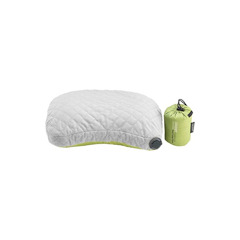 Cocoon Air-Core Hood Camp Pillow Ultralight, Inflatable Pillow, green