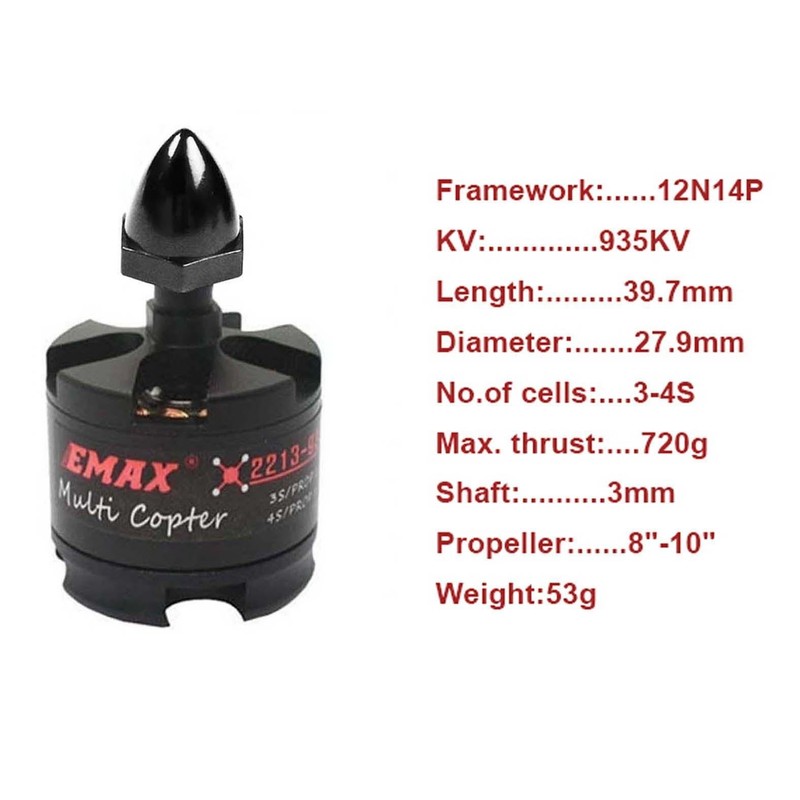 Hobbypower Emax MT2213-935KV 2212 CW CCW Brushless Motor for DJI