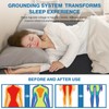 Grounding Mat for Bed King Size-PU Leather Earthing Pad for