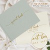 1DOT2 Linen Wedding Guest Book for Guests to Sign -