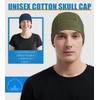 Hovyjumz 3 Pieces Cotton Skull Caps for Men Women Beanie