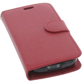 foto-kontor Cover compatible with Doro 1370 book-style red case