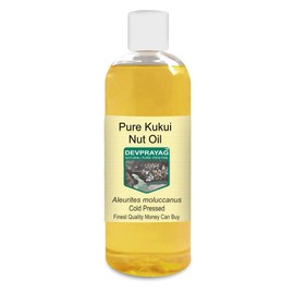 DEVPRAYAG DEVPRAYAG Pure Kukui Nut Oil (Aleurites moluccanus) Cold Pressed 200ml (6.76 oz)