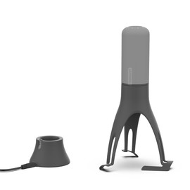Uutensil Stirr Plus - The Unique Automatic Pan Stirrer with Timer - Rechargeable USB Stand - Grey