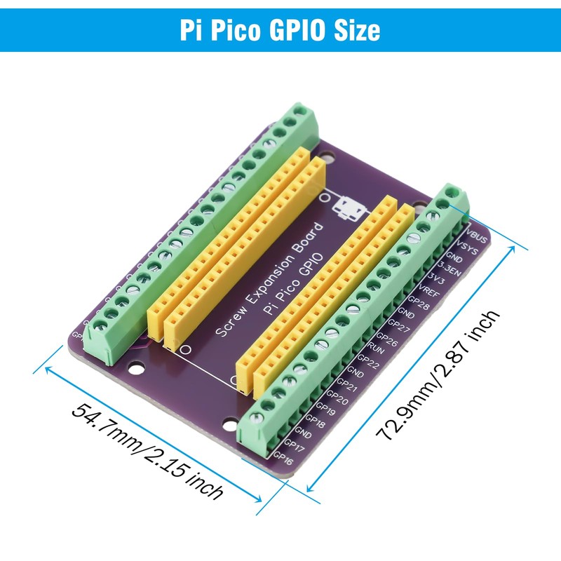 Pi Pico GPIO Expansion Board RUIZHI Pico GPIO Expansion Board