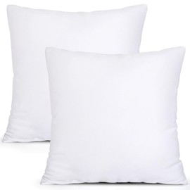 MIULEE MIULEE Set of 2 Throw Pillow Inserts Premium Pillow Stuffer Square Form for Decorative Cushion Bed Couch Sofa 18x18 Inch