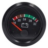 Voltage Gauge 52mm Aluminum Alloy LED Voltmeter Gauge for Diesel